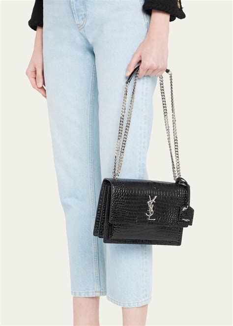 Saint Laurent Sunset Medium YSL Crossbody Bag in 